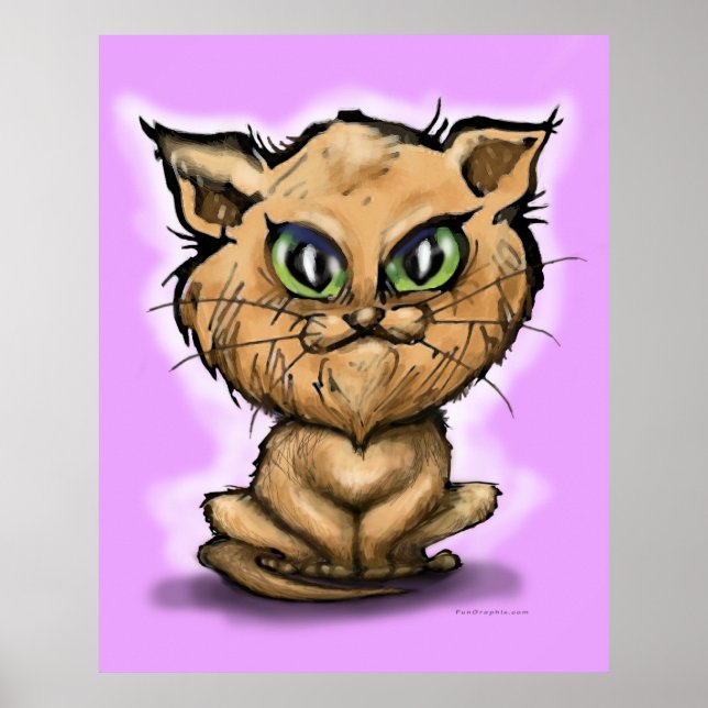 Persian Kitten Poster (Front)