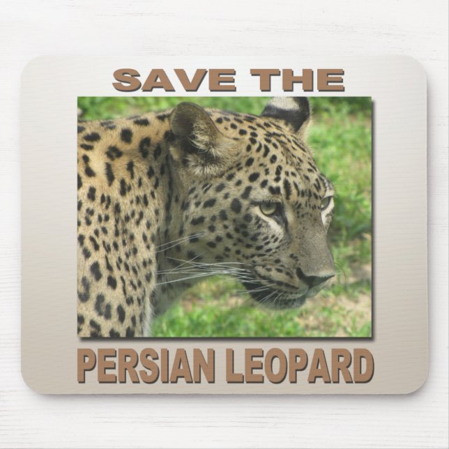 Persian Leopard Mouse Pad (Front)