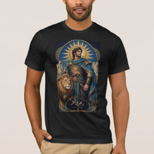 : Persian Lion and Sun Warrior – Persian Fantasy M T-Shirt