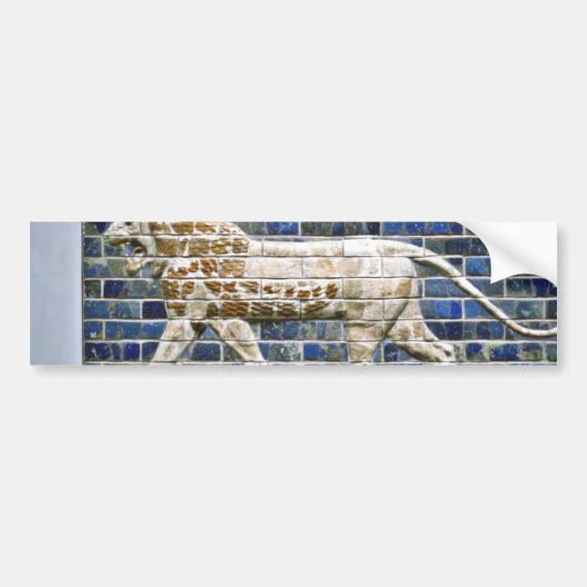 Persian Lion - Glazed Brick, Istanbul Bumper Sticker (Front)