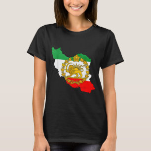 Persian lion, iran map, iranian flag, lion &amp; T-Shirt