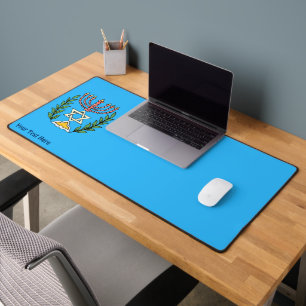 Persian Magen David Menorah Desk Mat
