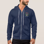 Persian Magen David Menorah Hoodie<br><div class="desc">This image was adapted from an antique Persian Jewish tile and features a menorah with a Magen David (Star of David) framed by olive branches.  The imperfections of the original,  hand-painted image have been preserved.</div>