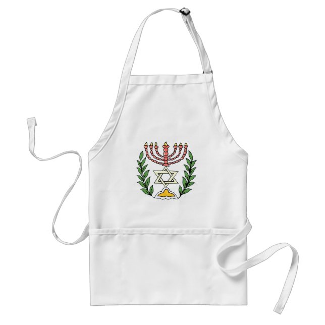 Persian Magen David Menorah Standard Apron (Front)