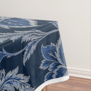 Persian Midnight Garden Luxury Navy Blue Tablecloth