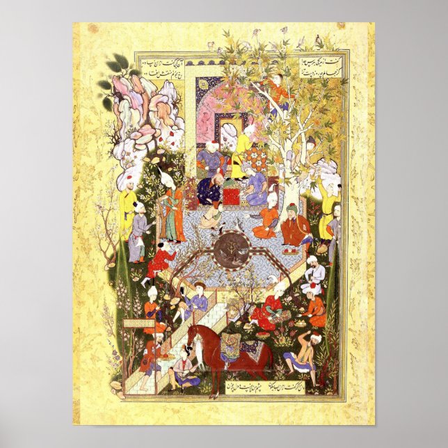 Persian Miniature: A Father Advises His Son Poster (Front)