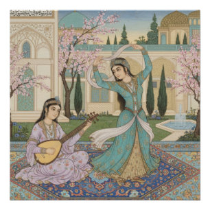 Persian Miniature Art Poster