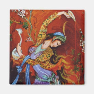 Persian Miniature Dancing Nymph Magnet