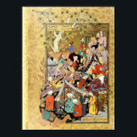 Persian Miniature: Qays First Glimpses Layla Poster<br><div class="desc">Qays first glimpses Layla. From the illuminated Haft Awrang (1556-1566) of Jami (1414-1492). Source: Smithsonian Institution.</div>