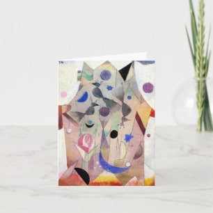 Persian Nightingales by Paul Klee, Abstract Art Card