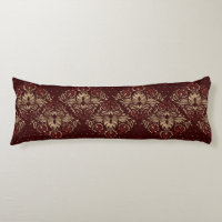 Persian Oriental pattern deep red and gold