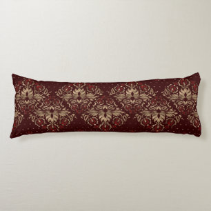 Persian Oriental pattern deep red and gold Body Cushion