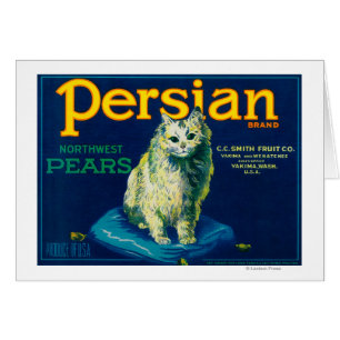Persian Pear Crate LabelYakima, WA
