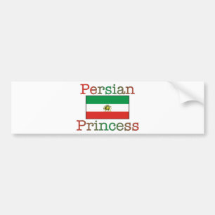 Persian Princess Flag Bumper Sticker