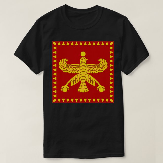 Persian Red Derafsh Shabaz  Banner of Achaemenids  T-Shirt (Design Front)