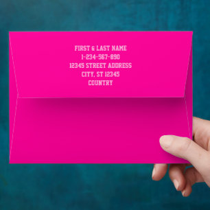Persian Rose solid deep pink Envelope