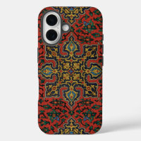 Persian Rug Carpet Red Blue Classic