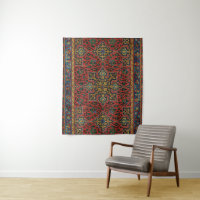 Persian Rug Carpet Red Blue Classic