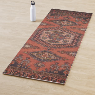 Persian Rug Eastern Accent Vintage Turkish Retro  Yoga Mat