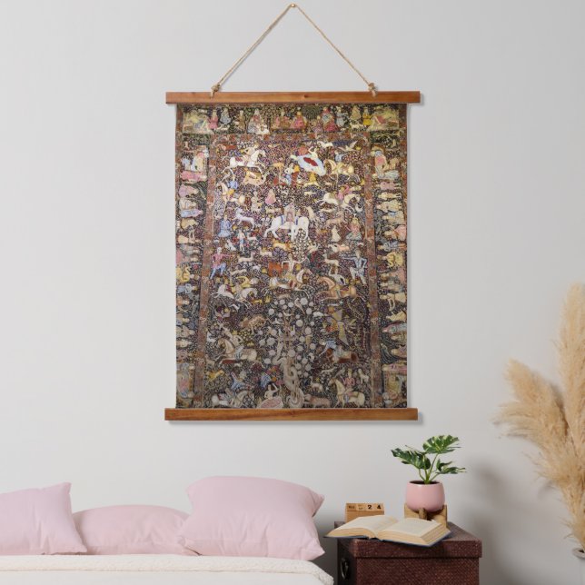 Persian Rug Iranian People Animals Tehran  Hanging Tapestry (Bedroom)