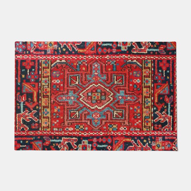 Persian Rug Pattern Door Mat (Front)