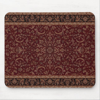 Persian rug pattern print design heritage red mouse pad