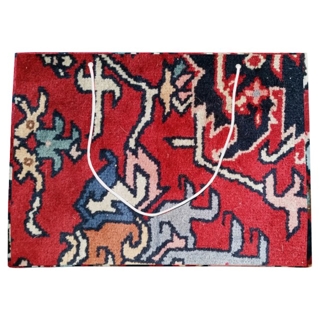 Persian Rug Photo  Large Gift Bag (Front)