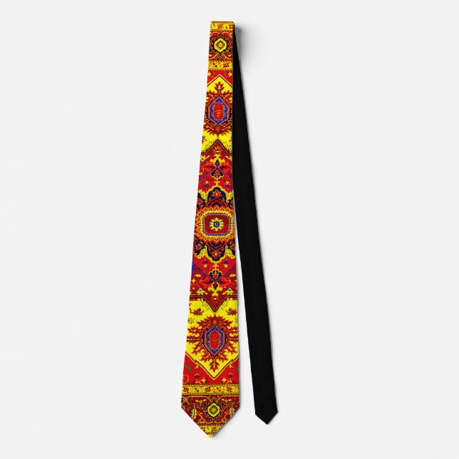 PERSIAN RUG - Red & Yellow Tie (Front)