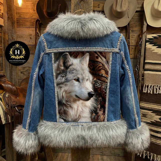 Persian Rug White Wolf Portrait Tissue Paper (Creator Uploaded)