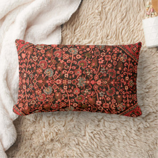 Persian Silk Rug Print Lumbar Cushion