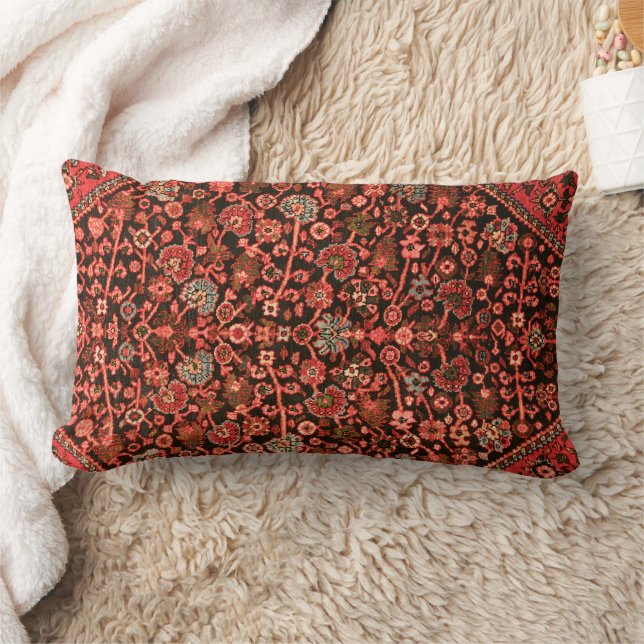 Persian Silk Rug Print  Lumbar Cushion (Blanket)