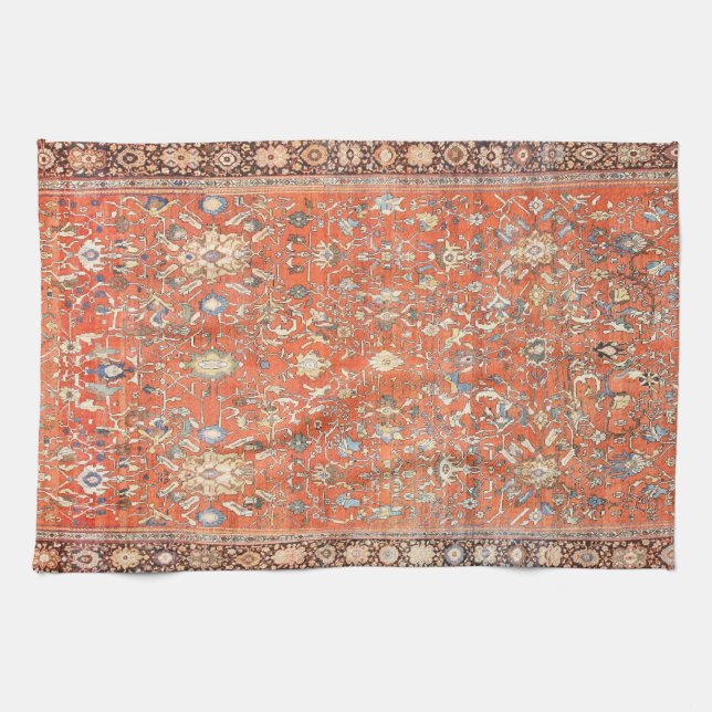  Persian Silk Rug Print Tea Towel (Horizontal)