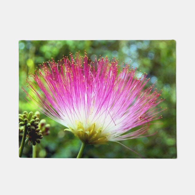 Persian Silk Tree Flower Door Mat (Front)