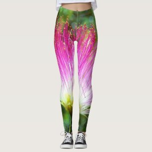 Persian Silk Tree Flower Leggings