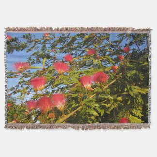 Persian Silk Tree Throw Blanket