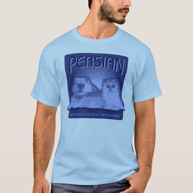Persian - Silver Shaded Persians T-Shirt (Front)