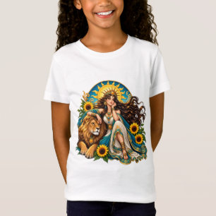 Persian Sun Goddess and Lion – August Zodiac Fanta T-Shirt
