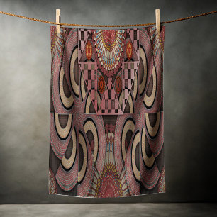 Persian sunniest framed ethnic semicircle mandala beach towel