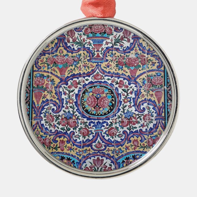 Persian Tiles Metal Tree Decoration (Front)