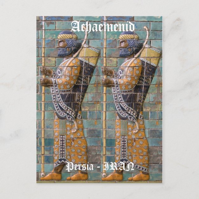 Persian Warrior Postcard (Front)
