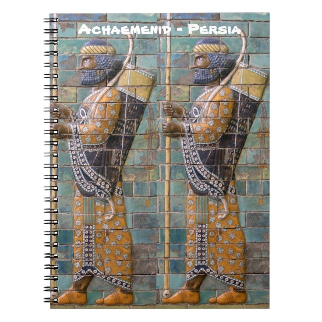 Persian Warrior Spiral Notebook (Front)