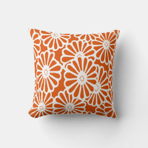 Persimmon Asian Moods Floral Cushion