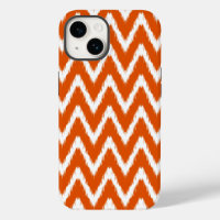 Persimmon Asian Moods Ikat Chevrons