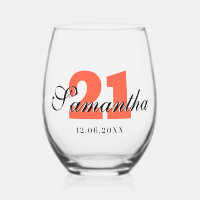 Persimmon Birthday Number | Black 3D Name Date