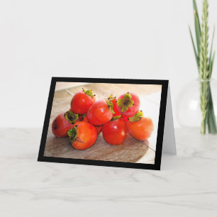 Persimmon Fruit Card