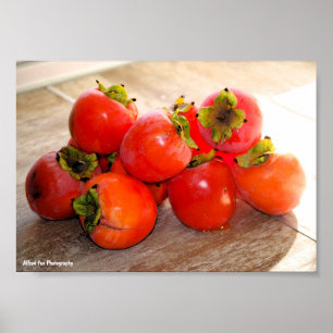 Persimmon Fruit Poster