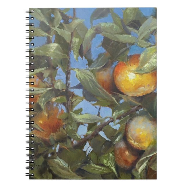 Persimmon Fruit Tree Beautiful Original Artwork Notebook (Front)