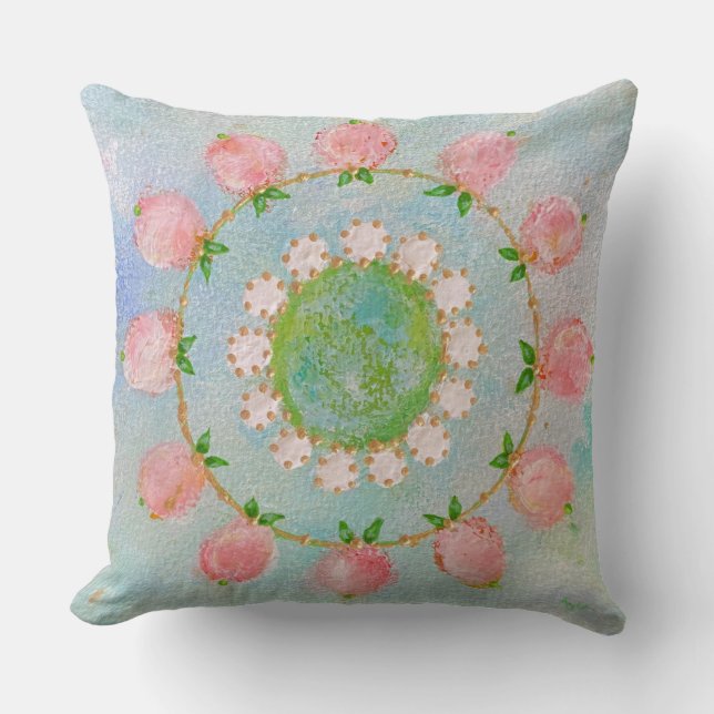 Persimmon Print Cushion (Front)