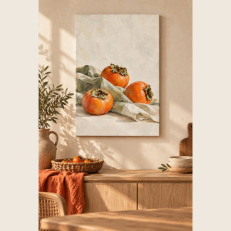 Persimmon Quiet Canvas Print