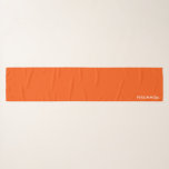Persimmon red color name scarf<br><div class="desc">Persimmons,  or sharon fruit,  have an intense orange-red color.</div>